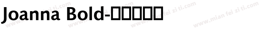 Joanna Bold字体转换